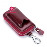 Key Wallet Men Car Key Holder For Women Leather Keys Organizer Housekeeper