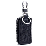 Leather Car Key Wallet Zipper Case Holder Pouch