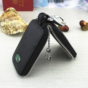 Car Key Wallet Pouch Bag Leather Keychain Organizer Cover