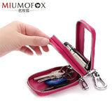 Unisex Alligator-grained Key Wallet Leather Case