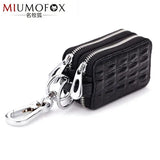 Unisex Alligator-grained Key Wallet Leather Case