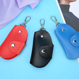 Leather Keychain Key Holder Bag Portable Housekeeper Car Key Holders