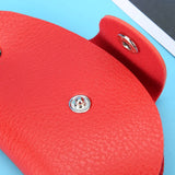 Leather Keychain Key Holder Bag Portable Housekeeper Car Key Holders