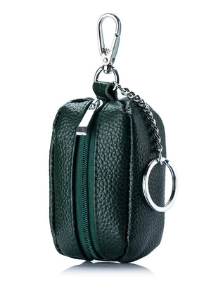 Keychain Wallets Zipper Pouch PU Leather Key Pouch Bag