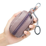Keychain Wallets Zipper Pouch PU Leather Key Pouch Bag