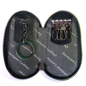 Cowhide Leather Keychain Wallet Car Key Holder Purse