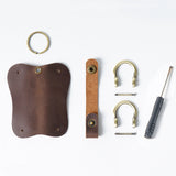 Keycord Leather Car Key Chain Buckle Car Key Ring DIY Car Accessories