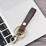 Keycord Leather Crazy Horse Leather Key chain Gift For Car Key