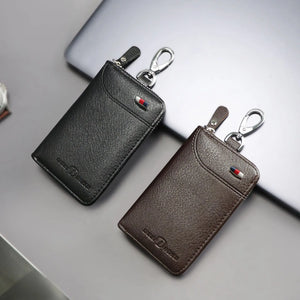 Keypouch Men Car Key Holder Zipper Keys Case Top Male Man Housekeeper