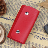 PU Leather Buckle Key Wallet Case Bag Car Keychain For Women Men