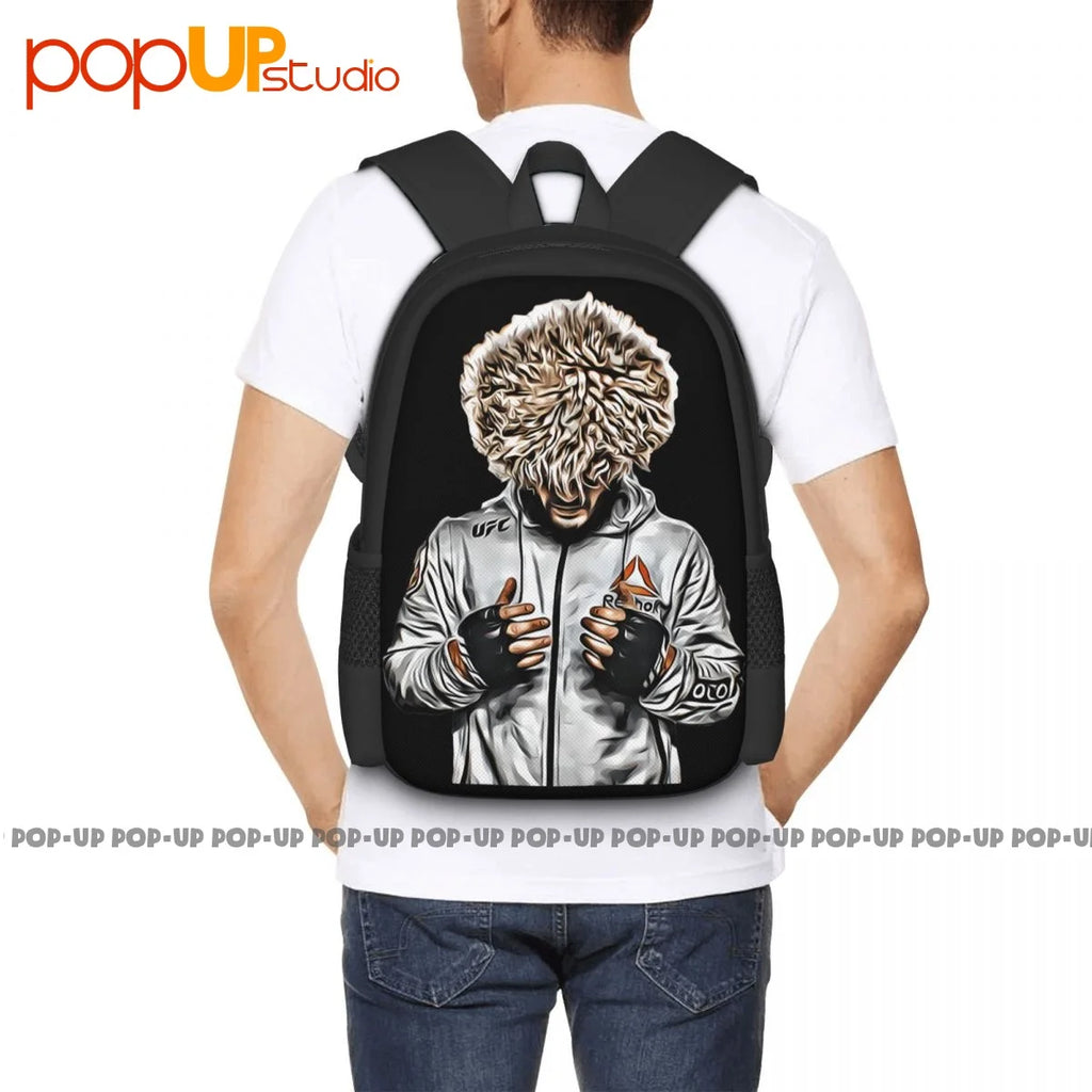 Khabib Nurmagomedov The Eagle Backpack Vintage Portable Bag