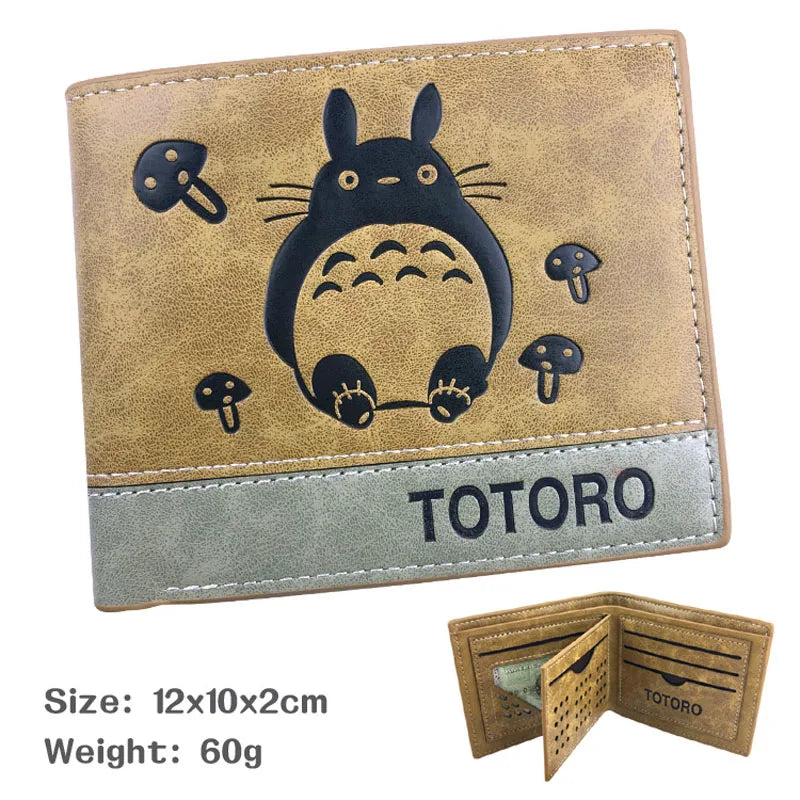 Anime My Neighbor Totoro Wallet - Khaki Leather