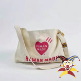 Polar Bear Graphic Print Canvas Backpack Vintage Bag