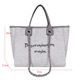 Khaki Canvas Shoulder Bag Laptop Tote Large Capacity Handbag