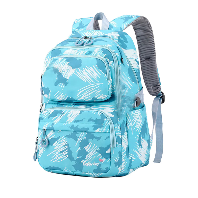 Kid Girls Backpack Large Capacity Casual School Bag Daypack with Pendant Doll