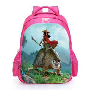 Kid Raya The Last Dragon Backpack School Bag Anime Primary Daily