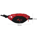 Kid Waist Bag Cartoon Dinosaur Fanny Bag Belt Pouch Zipper Waist Pack