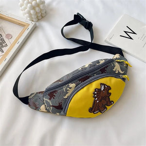 Cartoon Dinosaur Kid Waist Bag Fanny Chest Bag