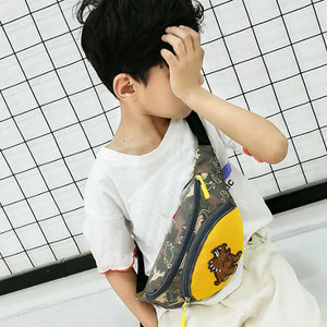 Kid Dinosaur Waist Bag for Girl Boy Fanny Chest Bag Baby Zipper Waist Pack