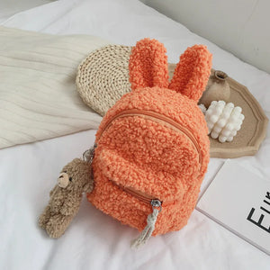 Kid's Easter Plush Rabbit Backpack Mini Bag Children's Bear Pendant Shoulder Bag