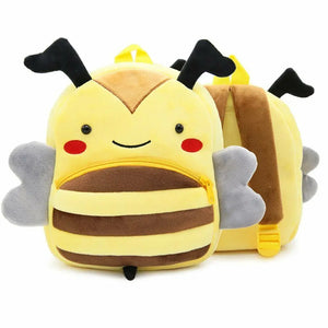 Kids Plush School Bags Backpack Cartoon Animal Kindergarten Schoolbag