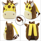 Kids Plush School Bags Backpack Cartoon Animal Kindergarten Schoolbag