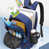Boys Astronaut Backpack Waterproof Book Bag Cartoon Pendant Schoolbag