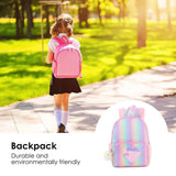 Girls Lightweight School Backpack with Chest Strap