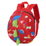 Kids Baseball Backpack Boys School Student Dinosaur Print Cartoon Bag