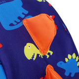 Kids Baseball Backpack Boys School Student Dinosaur Print Cartoon Bag