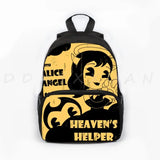 Bendy Kindergarten Schoolbag Travel Backpack Students Ink Machine Bag