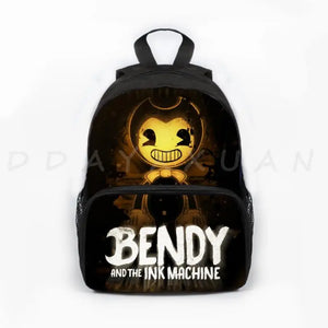 Bendy Kindergarten Schoolbag Travel Backpack Students Ink Machine Bag
