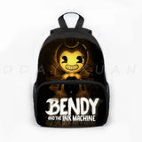 Bendy Kindergarten Schoolbag Travel Backpack Students Ink Machine Bag