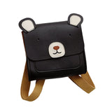 Kids Bear Backpack Waterproof PU Leather Satchels School Bag for Girls