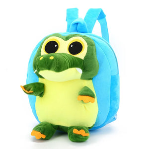 3D Plush Dinosaur Backpack Kids Boys Girls School Bag Mochila Escolar