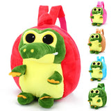 3D Plush Dinosaur Backpack Kids Boys Girls School Bag Mochila Escolar
