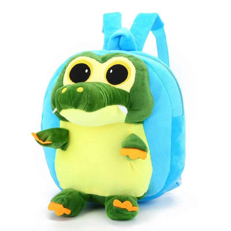 3D Plush Dinosaur Backpack Kids Boys Girls School Bag Mochila Escolar