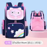 Kids Cartoon School Bag Waterproof Nylon Girl Orthopedic Backpack