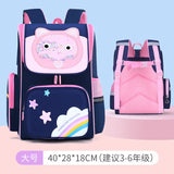 Kids Cartoon School Bag Waterproof Nylon Girl Orthopedic Backpack