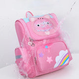 Kids Cartoon School Bag Waterproof Nylon Girl Orthopedic Backpack