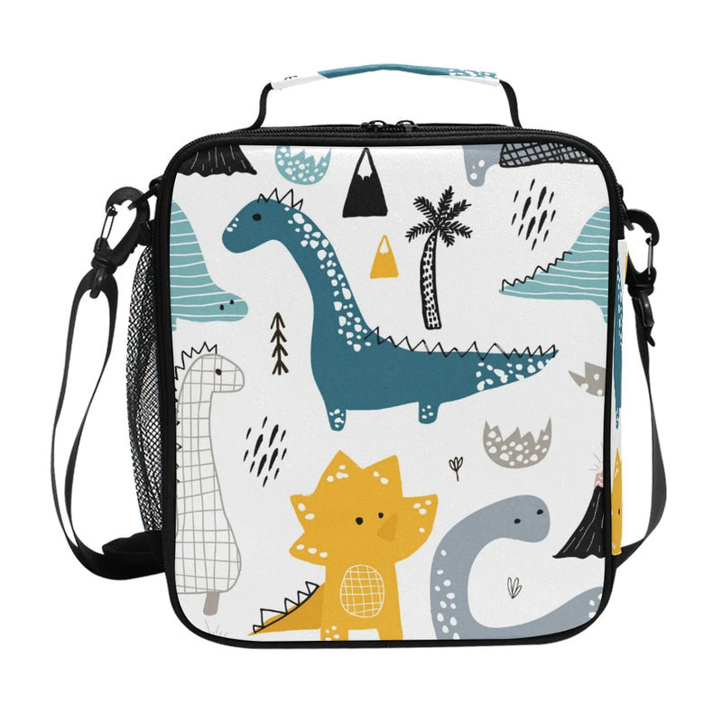 Cartoon Car Printed Boys Girls Lunch Bag Insulated