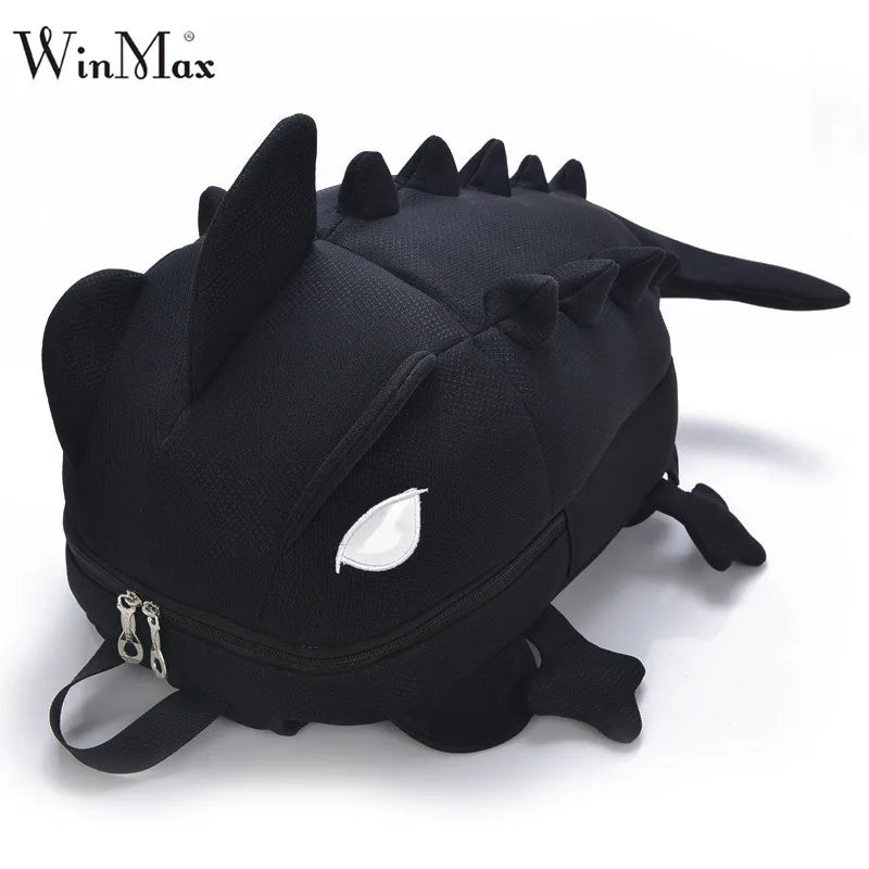 3D Dinosaur Primary Cartoon School Backpack for Kids