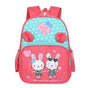 Kids Rabbit School Bags Children Cartoon Backpack Girls Boys Animal Rucksack