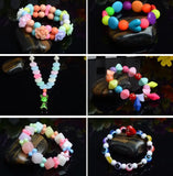 Kids DIY Beaded Toy Mixed Loose Spacer Charms Beads Set with Case