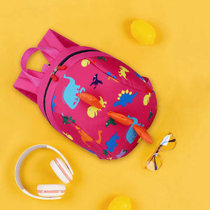 Kids Dinosaur Backpack Cartoon Printing Small Dinosaur Anti-Lost Children School