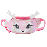 Kids Elk Print Waist Fanny Pack Belt Pouch Travel Hip Bum Shoulder Bag Purse