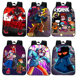 Kids FNF Backpack Music Rhythm Game Kindergarten Bag Boys Girls Bookbags