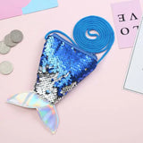 Kids Girl Beauty Fish Tail Crossbody Bag Girls Sequin Bags Coin Purse Wallet