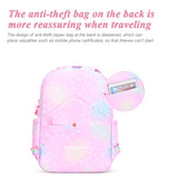 Rainbow School Backpack Water Resistant for Kids