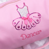 Kids Ballet Dance Bag Sequins Embroidered Duffle Bag Travel Cross